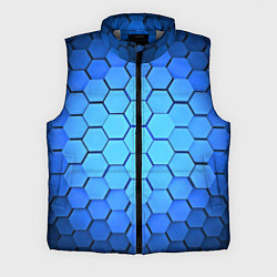 Мужской жилет Неоновые 3D ПЛИТЫ, цвет: 3D-светло-серый