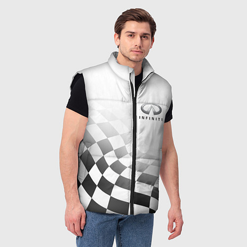 Мужской жилет INFINITI, ИНФИНИТИ СПОРТ, ФИНИШНЫЙ ФЛАГ / 3D-Черный – фото 3