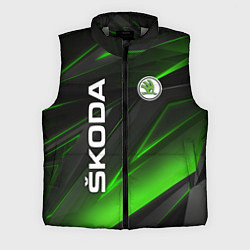 Мужской жилет SKODA GEOMETRY STRIPES GREEN NEON