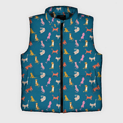 Мужской жилет Тигрята на темном фоне, цвет: 3D-черный