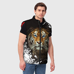 Мужской жилет Год тигра2022, цвет: 3D-красный — фото 2