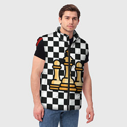 Мужской жилет ChessKing Abstraction, цвет: 3D-красный — фото 2