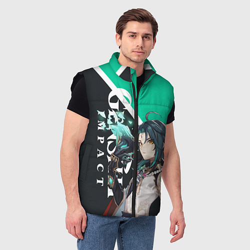 Мужской жилет СЯО XIAO ГЕНШИН / 3D-Черный – фото 3