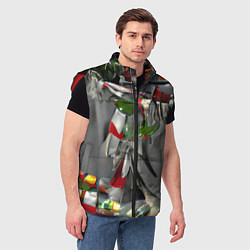 Мужской жилет Старый год, цвет: 3D-красный — фото 2