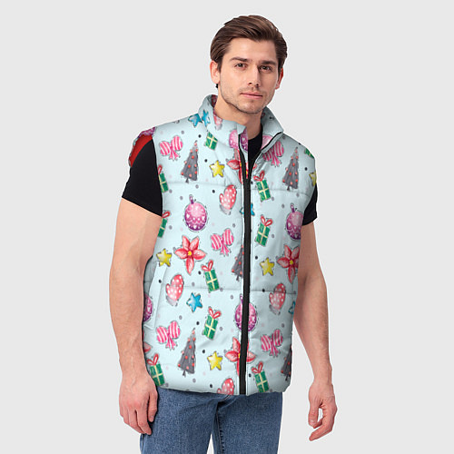 Мужской жилет Рождество 2022 / 3D-Красный – фото 3
