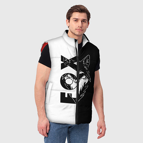 Мужской жилет FOX Лис / 3D-Красный – фото 3