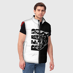 Мужской жилет BEAR Медведь, цвет: 3D-красный — фото 2