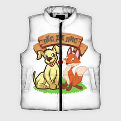 Мужской жилет Пёс да Лис, цвет: 3D-черный