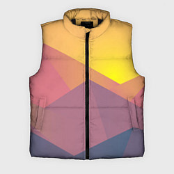 Мужской жилет Рассвет в горах искусства, цвет: 3D-черный