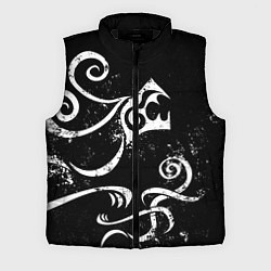 Мужской жилет ТАТУИРОВКА ДРАКЕНА WHITE AND BLACK, цвет: 3D-черный