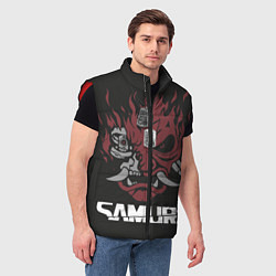Мужской жилет Johnny Silverhand Cyberpunk 2077, цвет: 3D-красный — фото 2