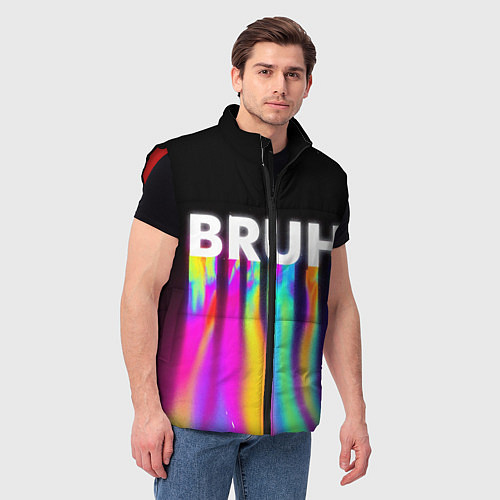 Мужской жилет BRUH Братан / 3D-Красный – фото 3