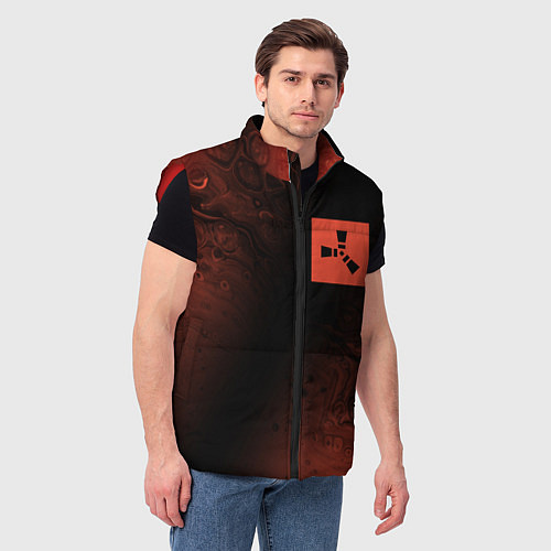 Мужской жилет РАСТ Разводы / 3D-Красный – фото 3