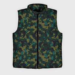 Мужской жилет Модный камуфляж с холстовой сеткой, цвет: 3D-черный
