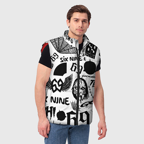 Мужской жилет 6IX9INE - Pattern / 3D-Красный – фото 3
