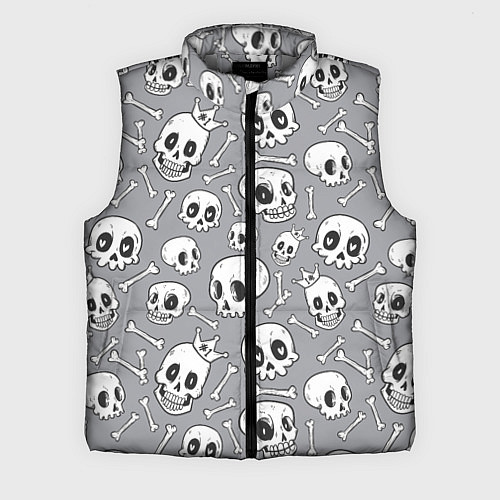 Мужской жилет Skulls & bones / 3D-Светло-серый – фото 1
