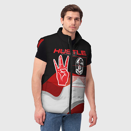 Мужской жилет Hustler hustle / 3D-Красный – фото 3