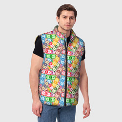 Мужской жилет Разные Валюты и Криптовалюты, цвет: 3D-черный — фото 2