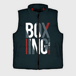 Мужской жилет Бокс - Boxing, цвет: 3D-красный