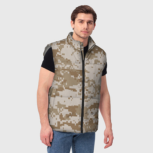 Мужской жилет Пустынный Милитари / 3D-Светло-серый – фото 3