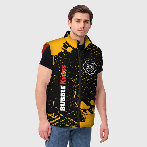 Мужской жилет БАБЛ КВАС - Брызги / 3D-Красный – фото 3