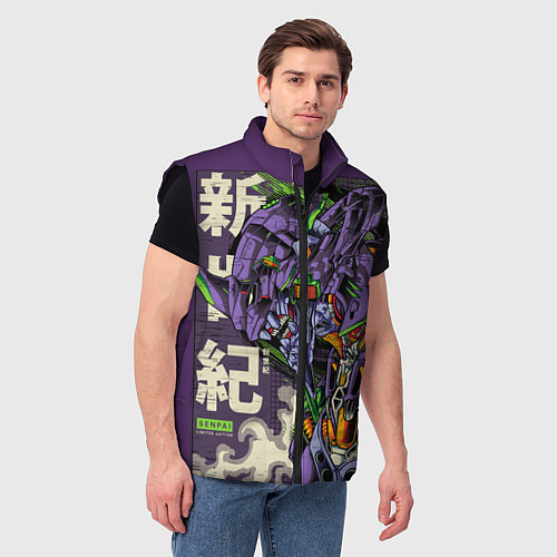 Мужской жилет Evangelion Eva-01 / 3D-Черный – фото 3