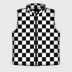 Мужской жилет Chess Squares Cubes, цвет: 3D-светло-серый