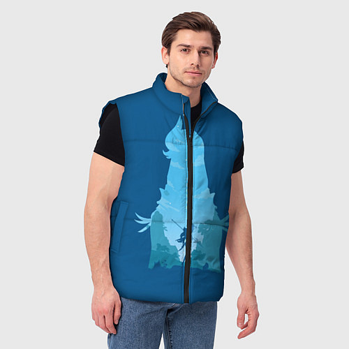 Мужской жилет Шень Хе Genshin Impact / 3D-Черный – фото 3