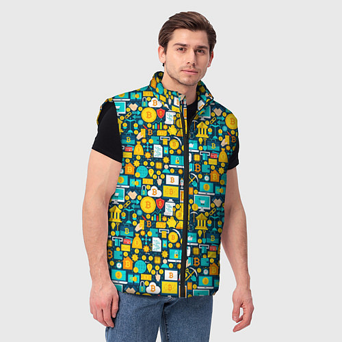 Мужской жилет Трейдер Криптовалют / 3D-Черный – фото 3