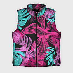 Мужской жилет Папоротниковый неон, цвет: 3D-светло-серый