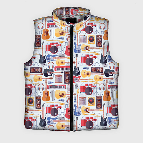 Мужской жилет Рок Музыкант / 3D-Светло-серый – фото 1