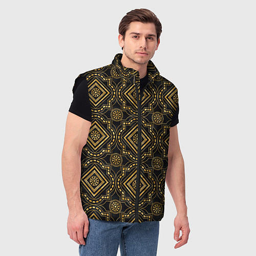 Мужской жилет Versace classic pattern / 3D-Черный – фото 3