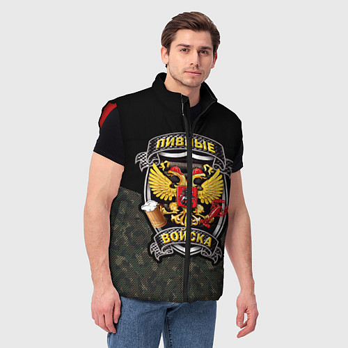 Мужской жилет Пивные Войска камуфляж / 3D-Красный – фото 3