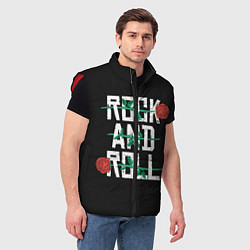 Мужской жилет ROCK AND ROLL розы, цвет: 3D-красный — фото 2