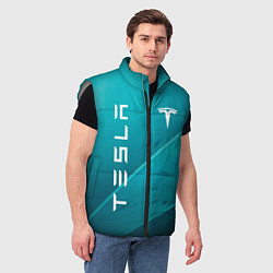 Мужской жилет Tesla - Sport, цвет: 3D-светло-серый — фото 2