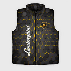 Мужской жилет Lamborghini - Золотые соты, цвет: 3D-черный