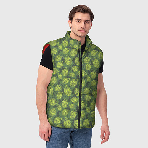 Мужской жилет Хмель Hop / 3D-Красный – фото 3