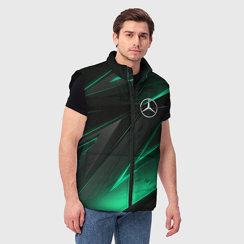 Мужской жилет MERCEDES-BENZ AMG NEON STRIPES PETRONAS / 3D-Черный – фото 3