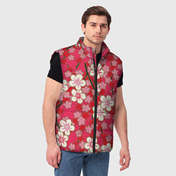 Мужской жилет Пышная весна, цвет: 3D-черный — фото 2