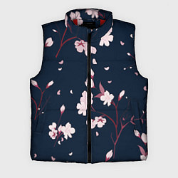 Мужской жилет Веточки с цветами, цвет: 3D-красный