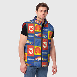 Мужской жилет Миротворец Паттерн, цвет: 3D-красный — фото 2