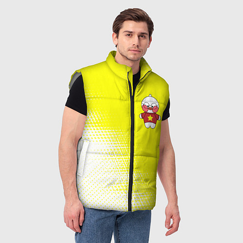 Мужской жилет LALAFANFAN - ЗВЕЗДОЧКА Абстракция / 3D-Светло-серый – фото 3