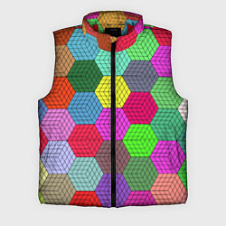 Мужской жилет Геометрический узор Pattern, цвет: 3D-красный