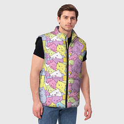 Мужской жилет Cute pattern of seals, цвет: 3D-черный — фото 2