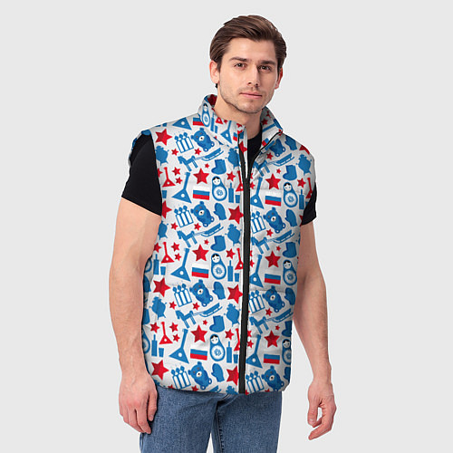 Мужской жилет Русский Символизм / 3D-Черный – фото 3