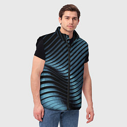 Мужской жилет Fashion pattern 2027, цвет: 3D-черный — фото 2