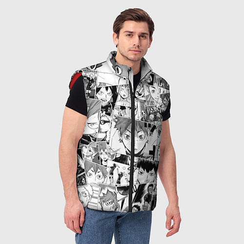 Мужской жилет Волейбол!! pattern / 3D-Красный – фото 3