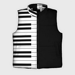 Мужской жилет Черно-Белое Пианино Piano, цвет: 3D-светло-серый
