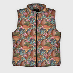 Мужской жилет Паттерн волнистые узоры, цвет: 3D-светло-серый