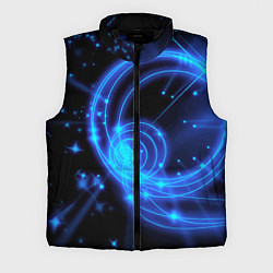 Мужской жилет Неоновый космос Neon space, цвет: 3D-черный